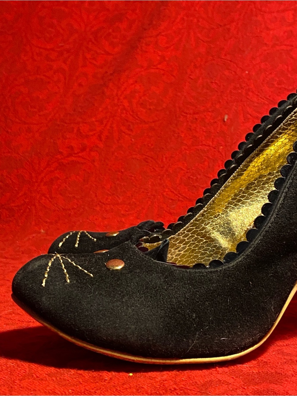 Reserved karensuefoster black cat pumps, 7 - Picture 10 of 15